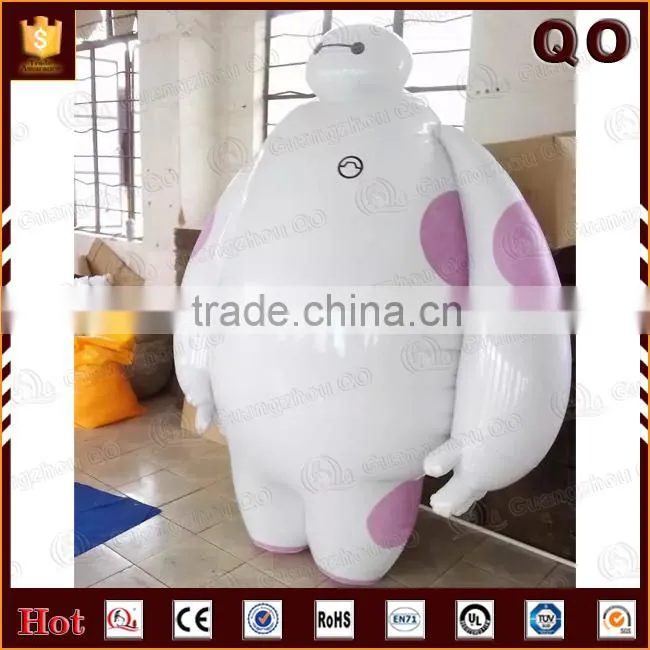 2015 Newest customized lovely big hero 6 inflatable baymax for advertising