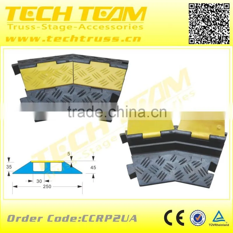2 channel cable protection cover , PU cable cover