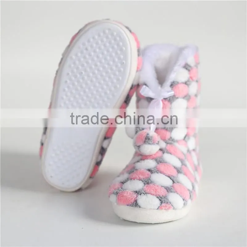 Ladies coral fleece slipper boot
