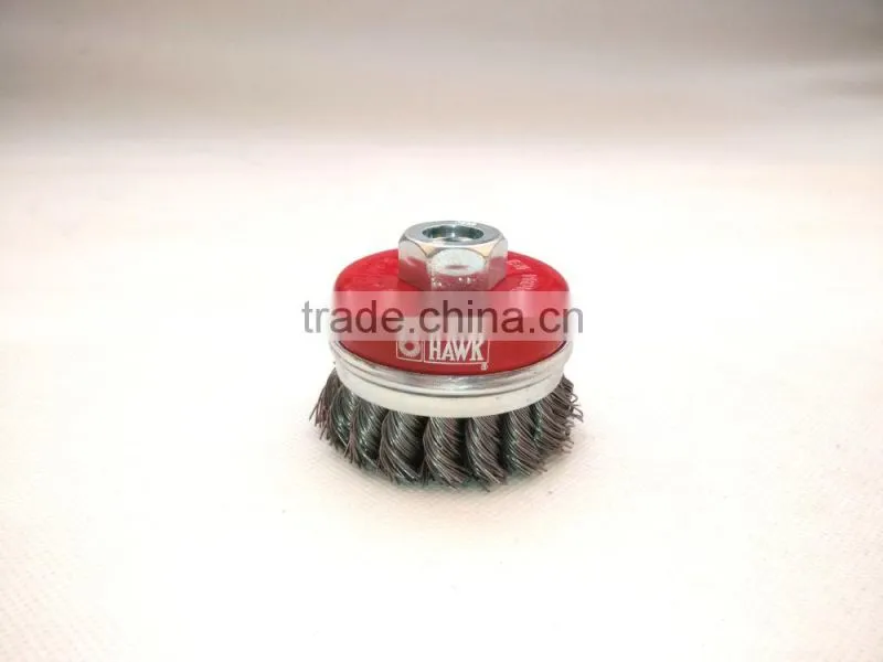 knotted cup brushes with bridle, diameter 65mm or 2 1/2"