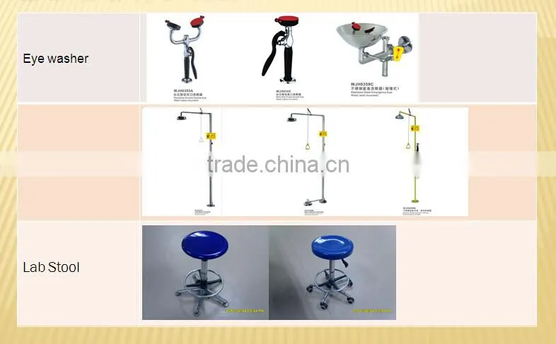 Acid resistant hospital lab workbench table with sink