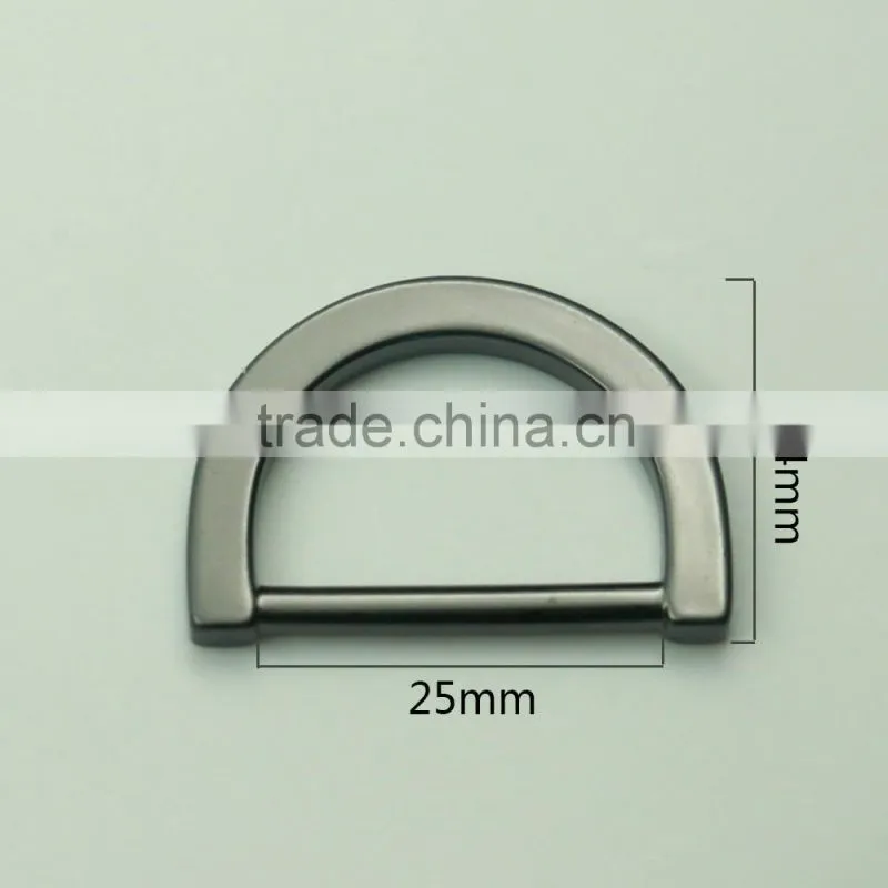 Custom design metal d shape metal buckle for bags