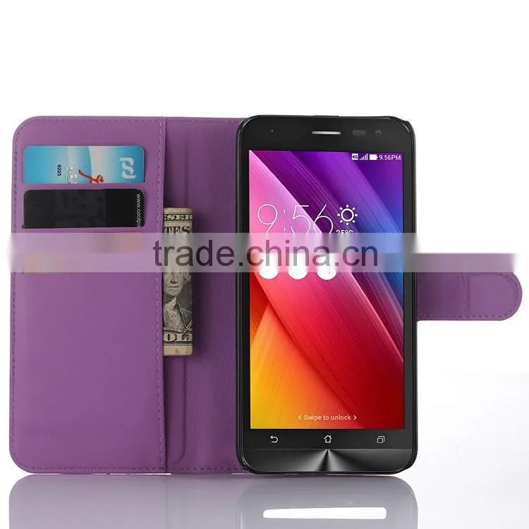 Wholesale Price Leather Wallet Flip Case For Asus Zenfone 2 Laser ZE500KL Case