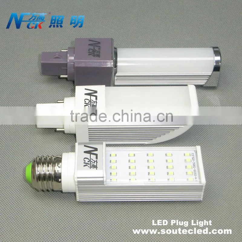Hot sale indoor smd plug led lamp 7watt led plug light promotion led plug light G24d