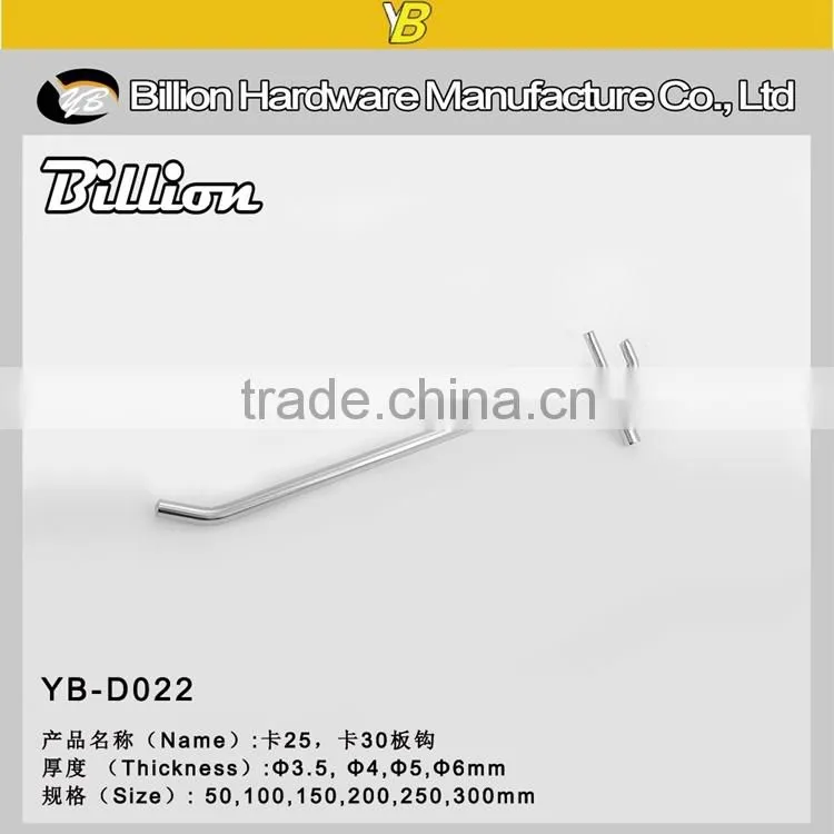 Metal Chrome Wire display Hooks pegboard hook price tag