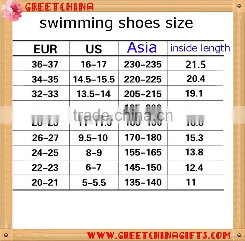 Boys and girls swimming shoes