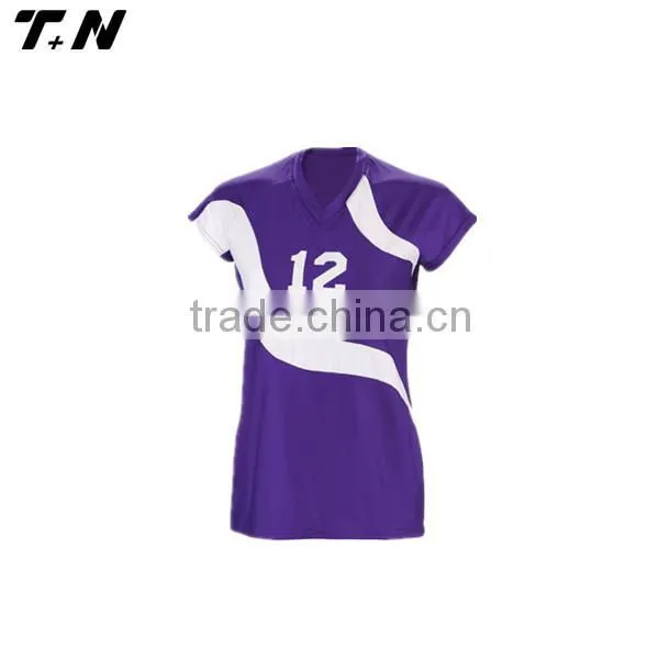100%polyester training volleyball uniform for ladies
