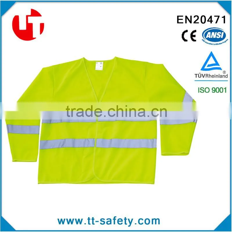 100% polyester high visibility 3M Scotchlite Reflective Material 3M reflective safety jacket