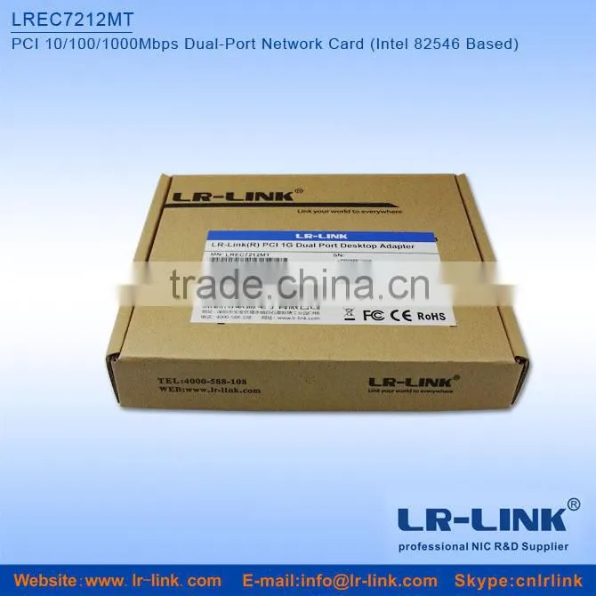 LREC7212MT Intel 82546 Chipset PCI 2 Dual Port RJ45 Gigabit Ethernet LAN Card