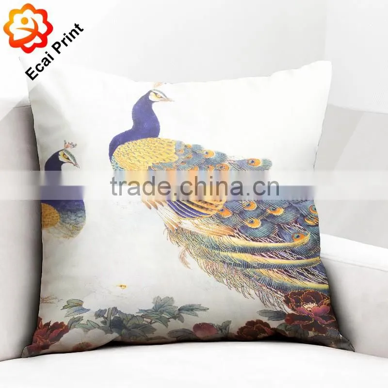 colourful professional invisible zipper custom made Cushion with painting
