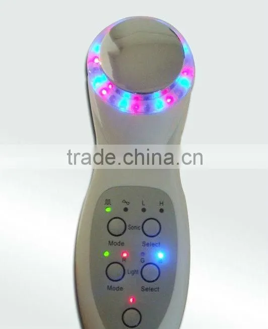 Color Photon Ultrasonic Skin Beauty Facial Lift BIO Treatment Device 7 Modes