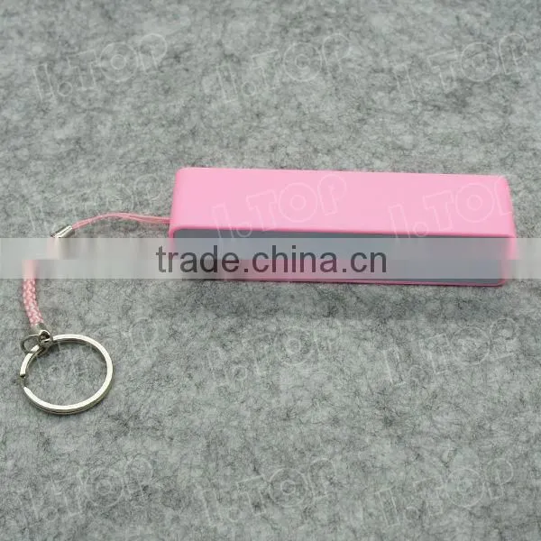 2015 2600mAh Small Key chain Power Bank For Cell Phone