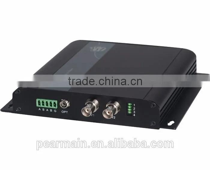 High quality composite video & audio fiber optic transceiver