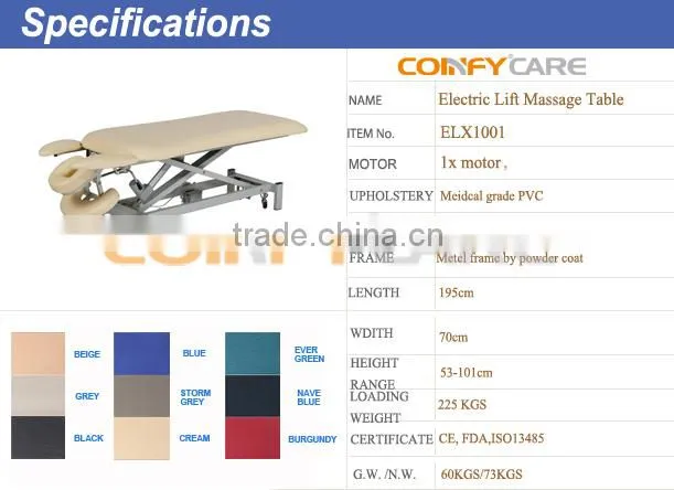 Coinfy ELX1001 electric massage bed used