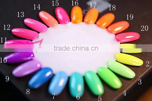 New arrival 7ml fluorescence nail polish/BK nail polish