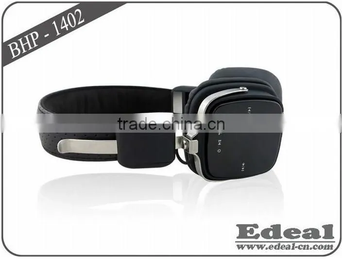 Metal Professional customize Wireless Bluetooth headphone with mic / bluetooth earphone For cell phone ,BSCI supplier