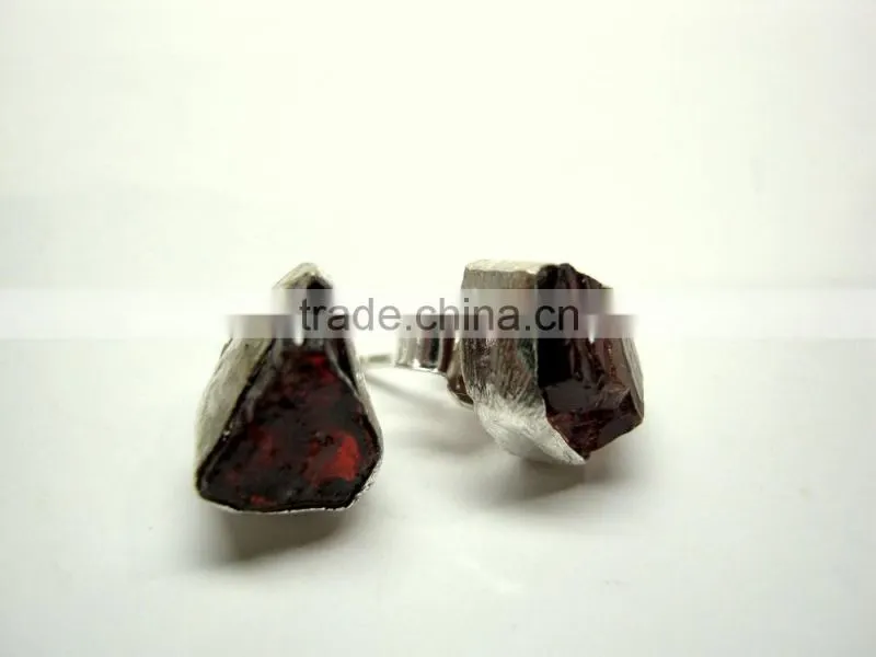 Tanzanite Raw Gemstone Stud 925 Sterling Silver Earring Jewelry, Rough Gemstone Stud Earring, Designer Gemstone Jewelry