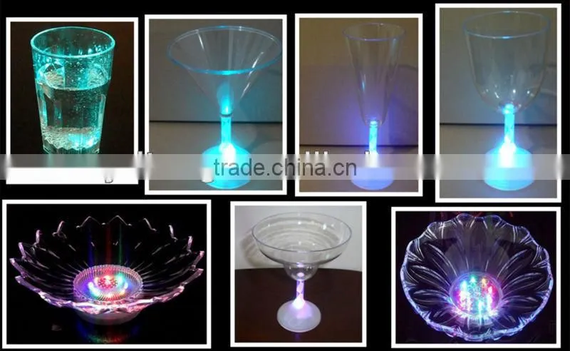 Plastic LED light flashing fruit plates