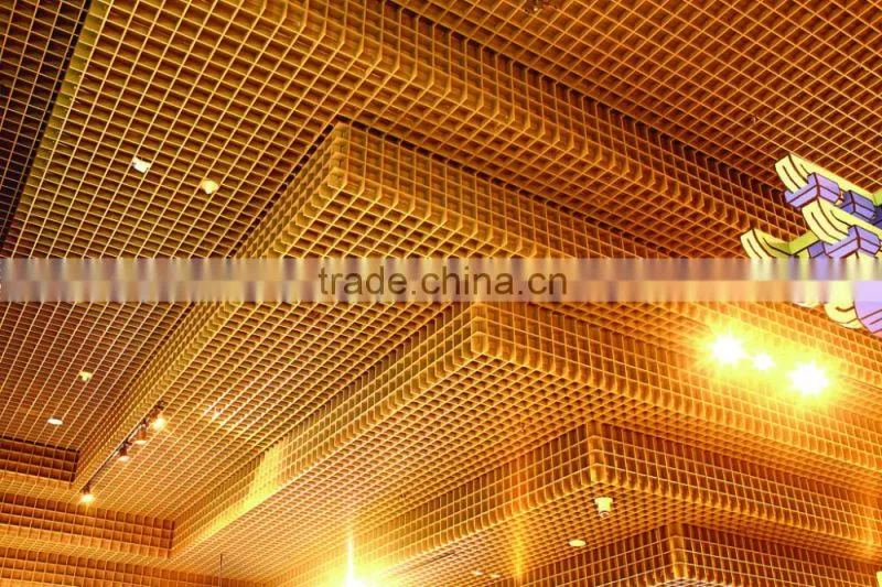 tropical high quality soild Aluminum Grille Grid Ceiling