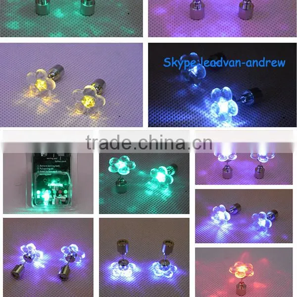 Party and Events Supply 2015 Hot LED Fancy Shinning Earrings For Unisex