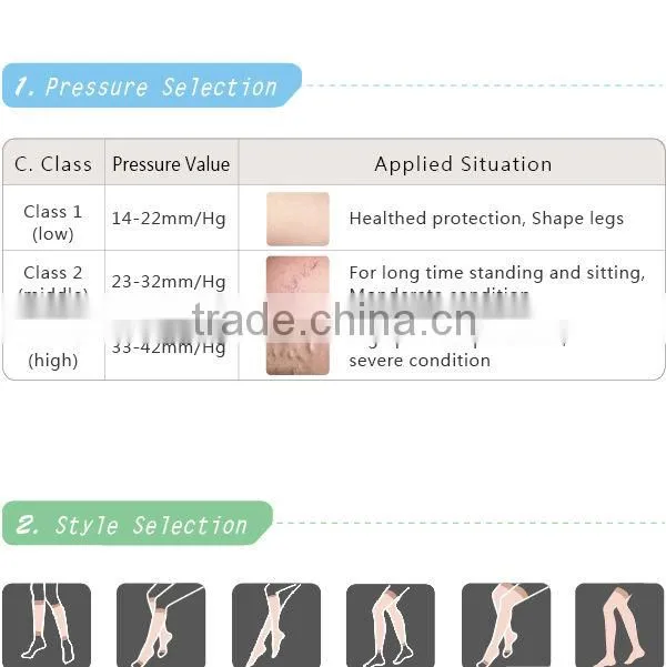 Compression Stocking Skin Color/Black Elastic Stocking