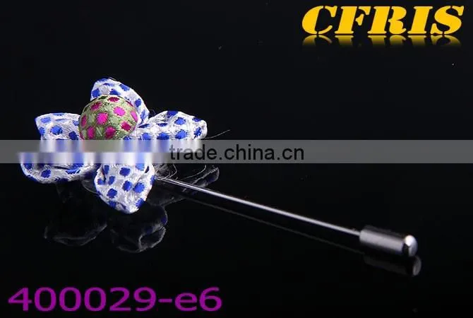 2016 New arriving spot flower,six color cloth lapel pin e1-f6