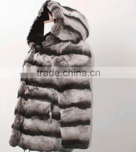children chinchilla rex rabbit fur coat