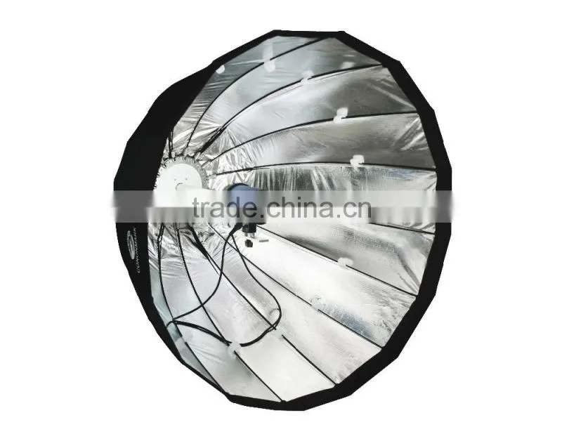 CONONMARK 120CM parabolic Softbox for studio flash with mount comet