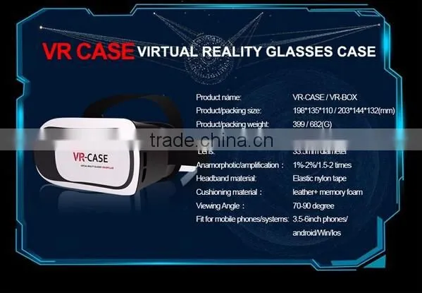 2016 2nd 3D Glasses VRBOX Upgraded Version Virtual Reality 3D Video Glasses