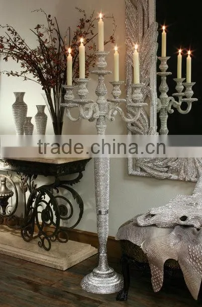 candle holder 5 arms crystal candelabra
