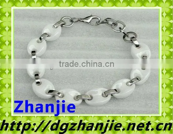 2013 bio magnetic bracelet with stainless steel for men #12500-1