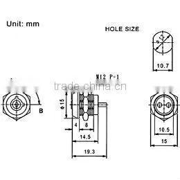 Security Micro tubular Key Switch Lock