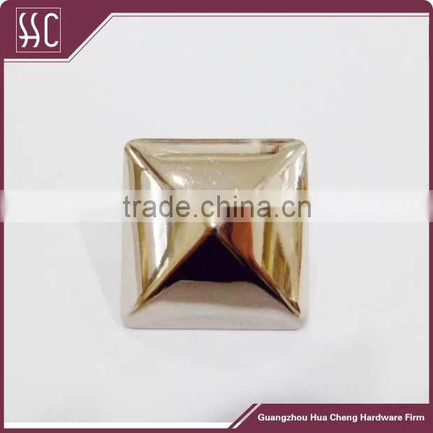 square nail for handbag, rivet snap fastener bag accessory