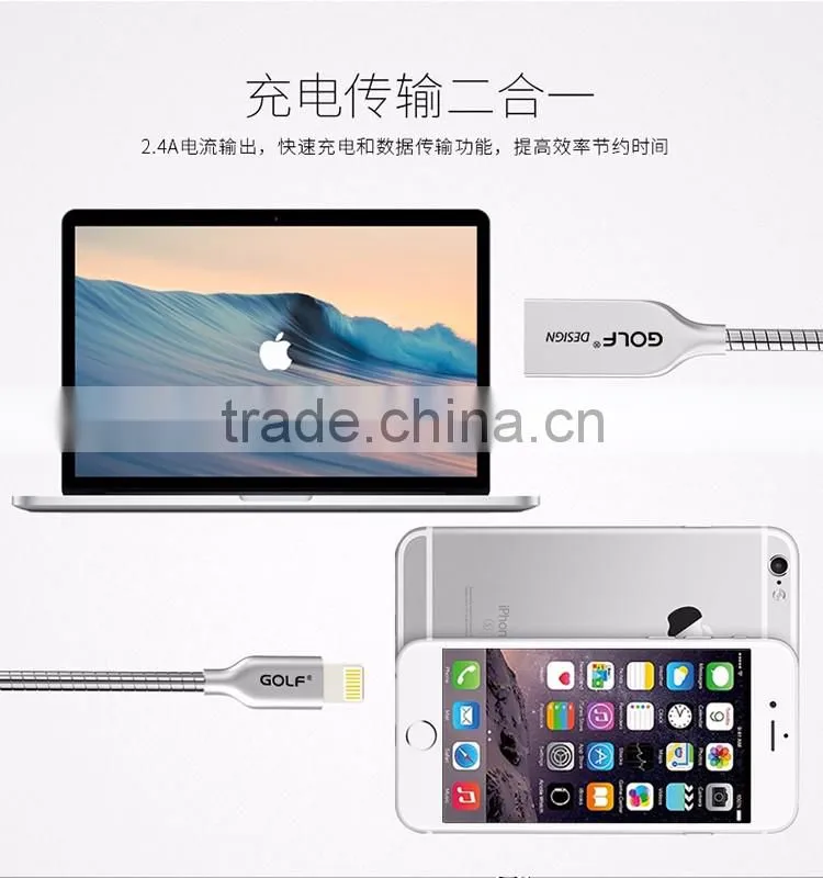 Cellphone Accessories 1m USB Data lighting Charging Cable for wire Charger wholesale high quaity usb cable
