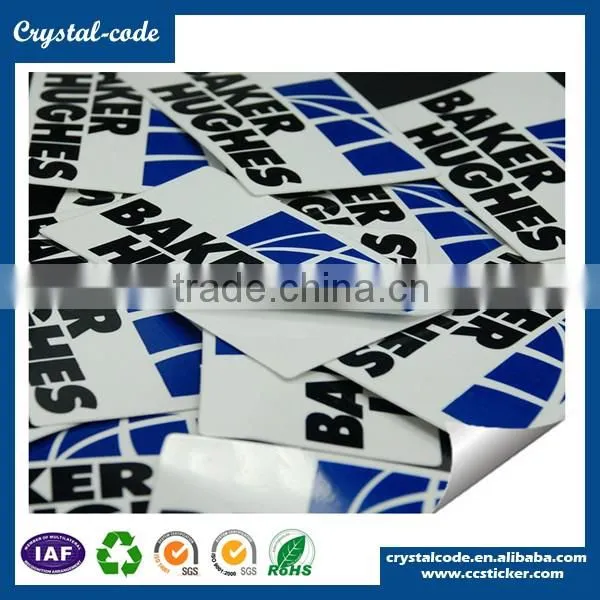 High quality strong glue hot stamping professional hologram custom round silver PET sticker