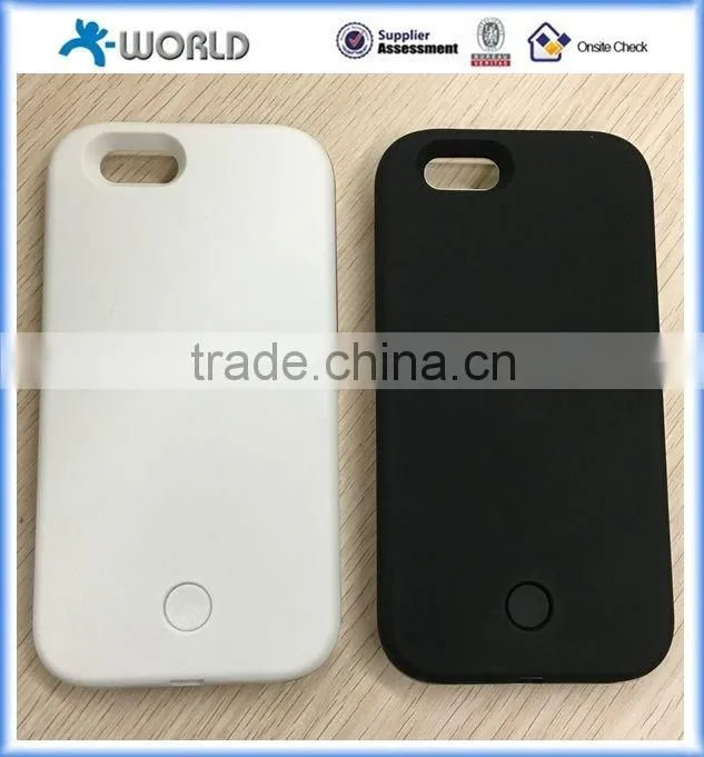 Flashing light selfie use Illuminated LED light up phone case