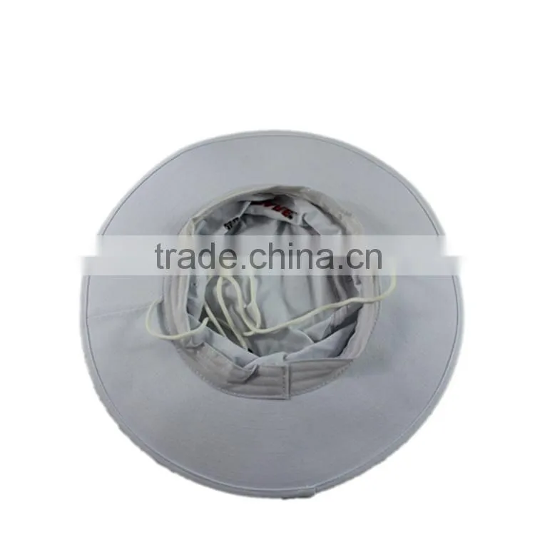 Cool long brim custom plain white cotton bucket hat wholesale