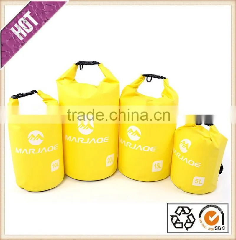 Chinese factory customized dry bag with shoulder straps for outdoor hiking