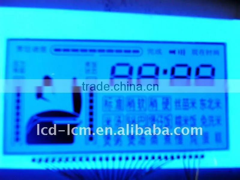 7 segment TN lcd display