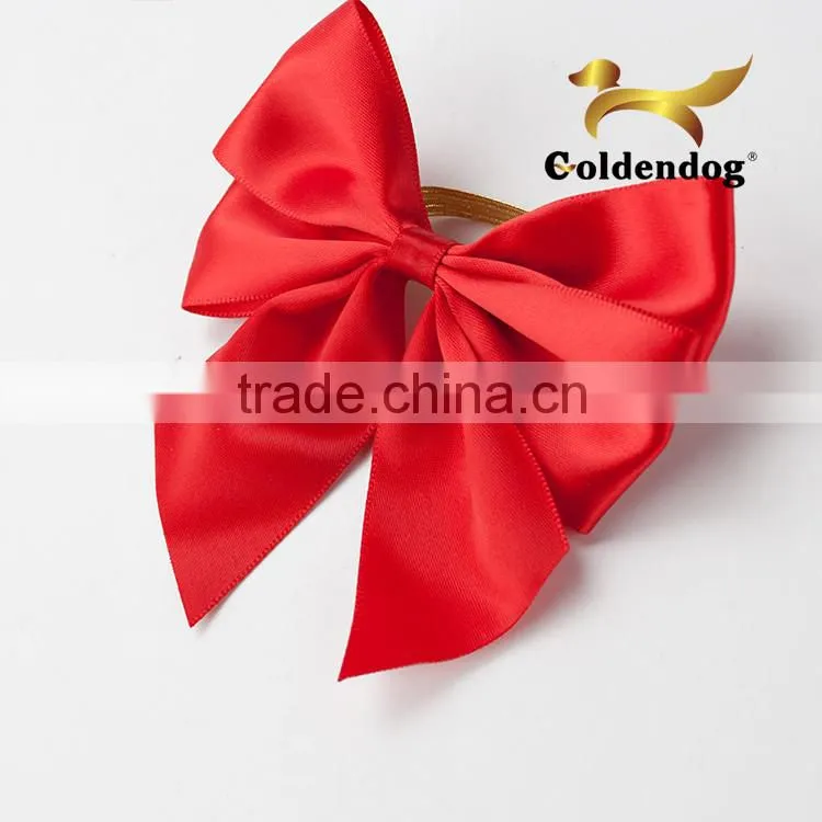 gift satin ribbon bows for bottle neck decorative