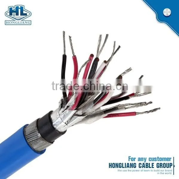 1x2x0.75 mm2 Tinned Copper Conductor PVC/PVC instrument cable with drain wire