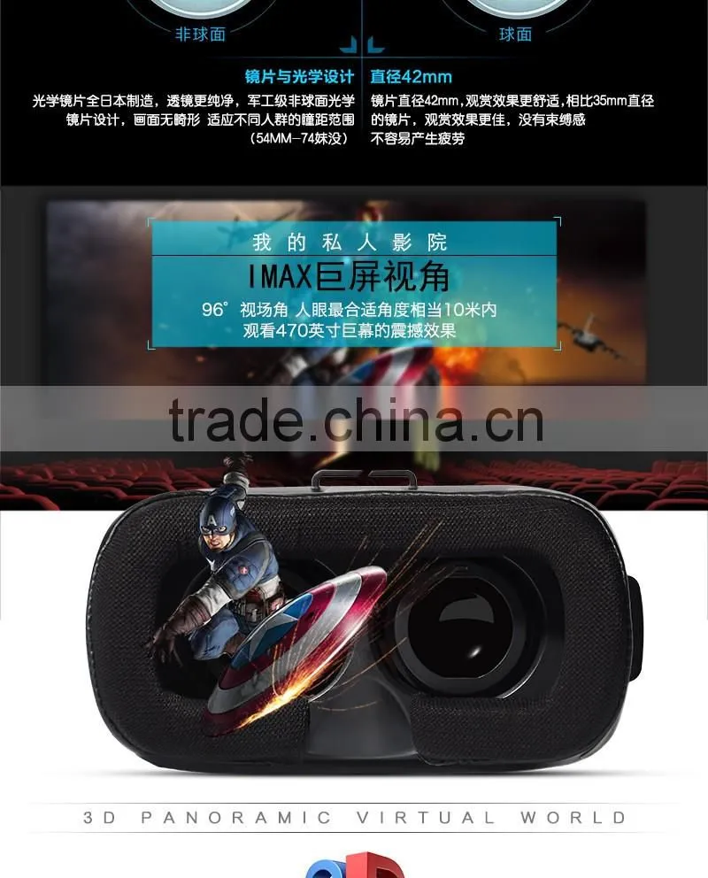 2016 best selling VR box 3D glasses