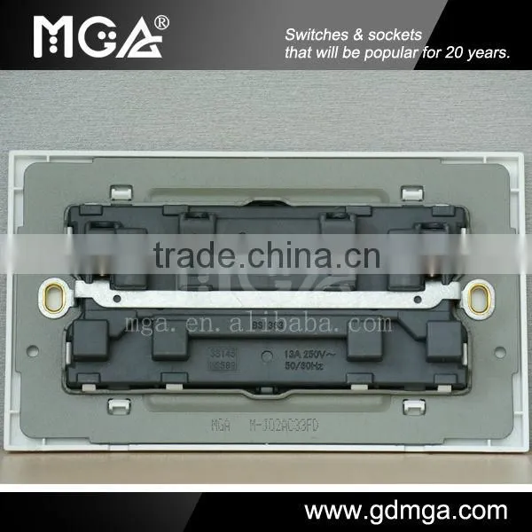 13A Double British Standard Sockets and Switches