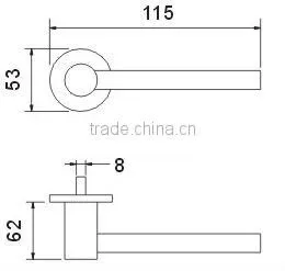 HS066 Stainless steel casting main door handle
