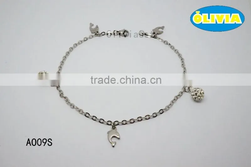 Olivia Jewelry New Arrival Stainless Steel Anklet, Fashion Anklet Design