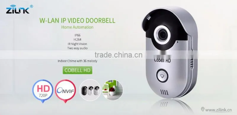 ZILINK HD 720P Hot Selling wireless video doorbell