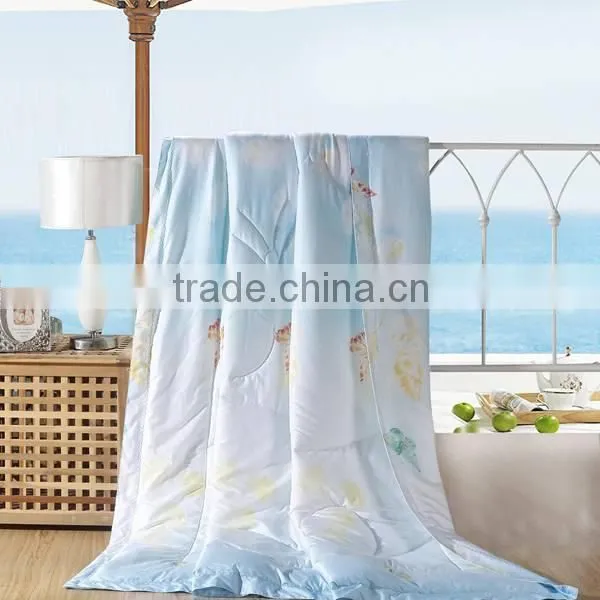 hotel patchwork microfiber summer quilt/cotton printed bedding set