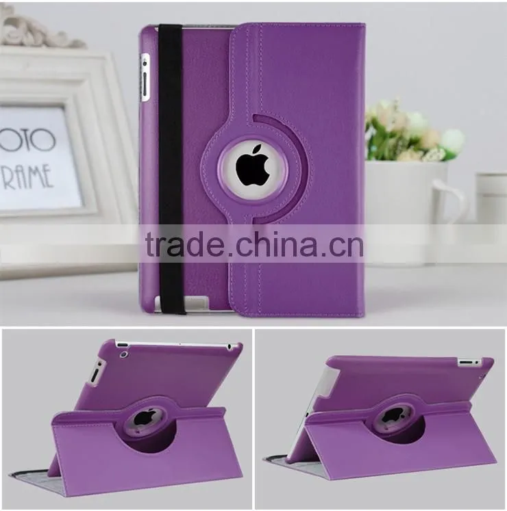 Multipul Color Choices PU Leather Case for IPad Air for ipad mini litchi grain leather cover