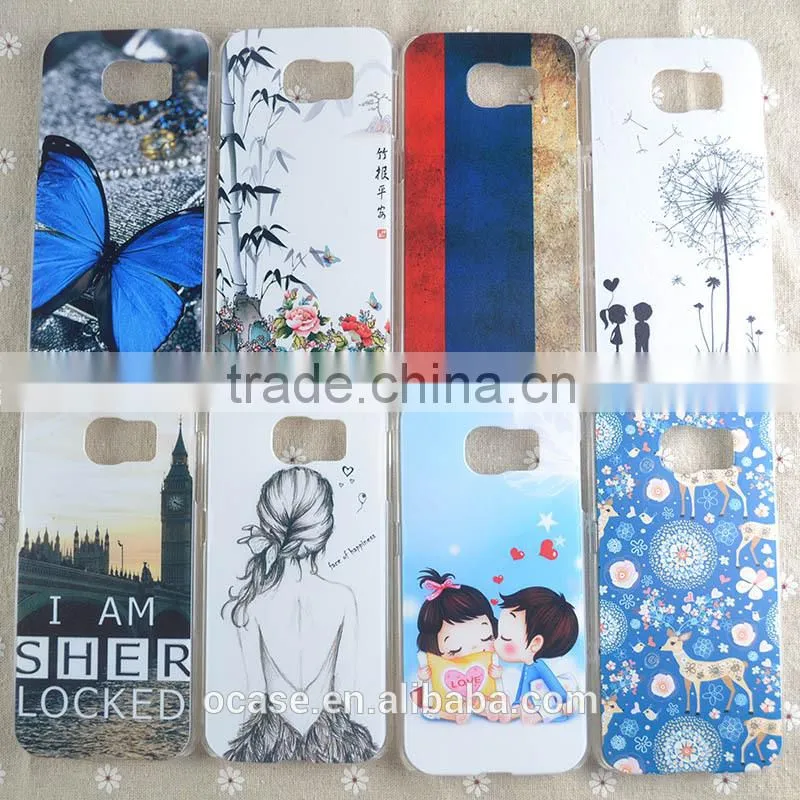 Printing Service PC Case Design Mobile Phone Back Cover For Samsung S6.
