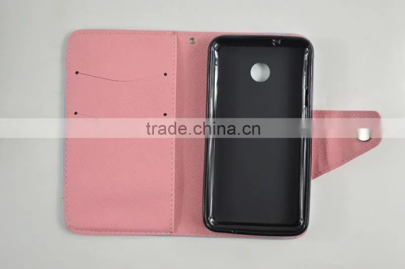 Colorful Cute Style PU Leather Cases for Huawei with Card slots and support